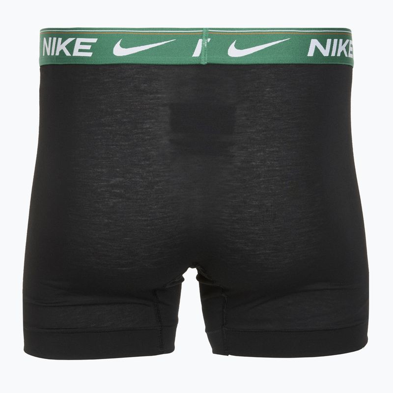 Boxeri pentru bărbați Nike Dri-FIT Ultra Comfort 3 perechi black evrgreen aura/deep night/black waistband 5