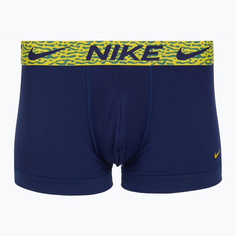 Boxeri pentru bărbați Nike Dri-Fit Essential Micro Trunk 3 pary blu void/lgh crim/brht citron/evergrn aura/abst wb 3