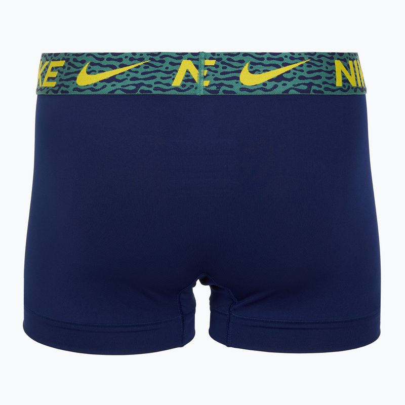 Boxeri pentru bărbați Nike Dri-Fit Essential Micro Trunk 3 pary blu void/lgh crim/brht citron/evergrn aura/abst wb 5