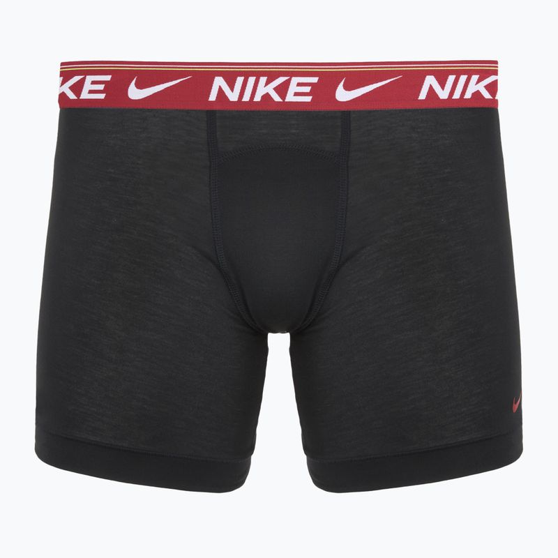Boxeri pentru bărbați Nike Dri-FIT Ultra Comfort 3 pairs black/team crimson/dark raisin/black 2