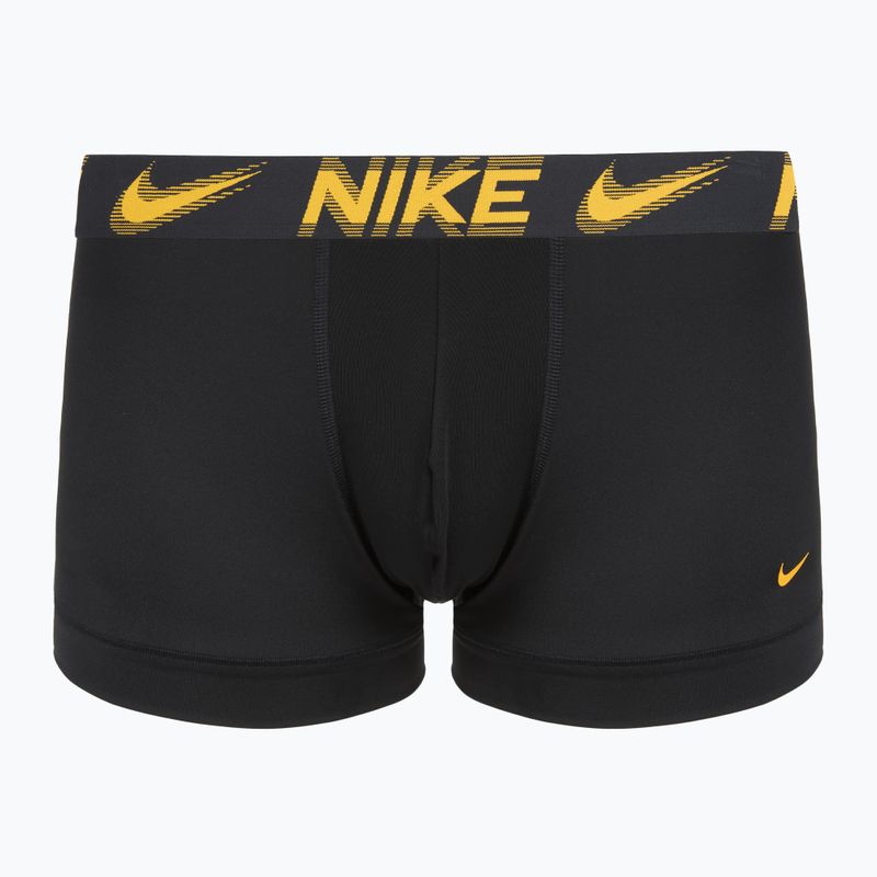 Boxeri pentru bărbați Nike Dri-Fit Essential Micro Trunk 3 pairs black/game royal/malachite/un gold/zoom wb 2