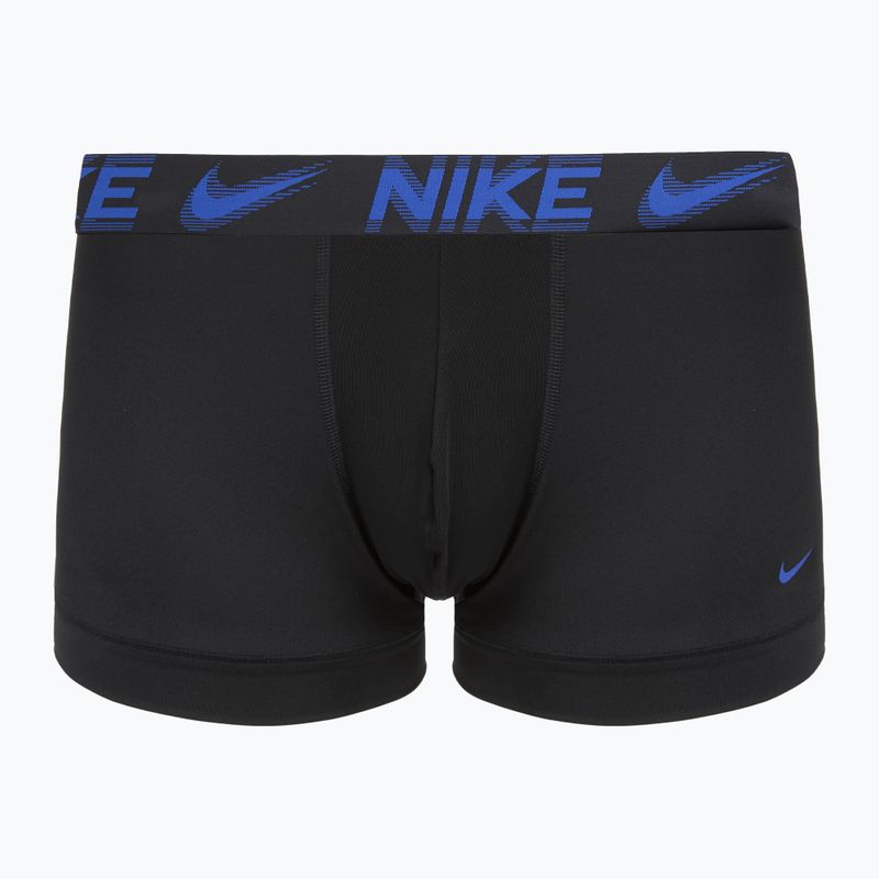 Boxeri pentru bărbați Nike Dri-Fit Essential Micro Trunk 3 pairs black/game royal/malachite/un gold/zoom wb 6