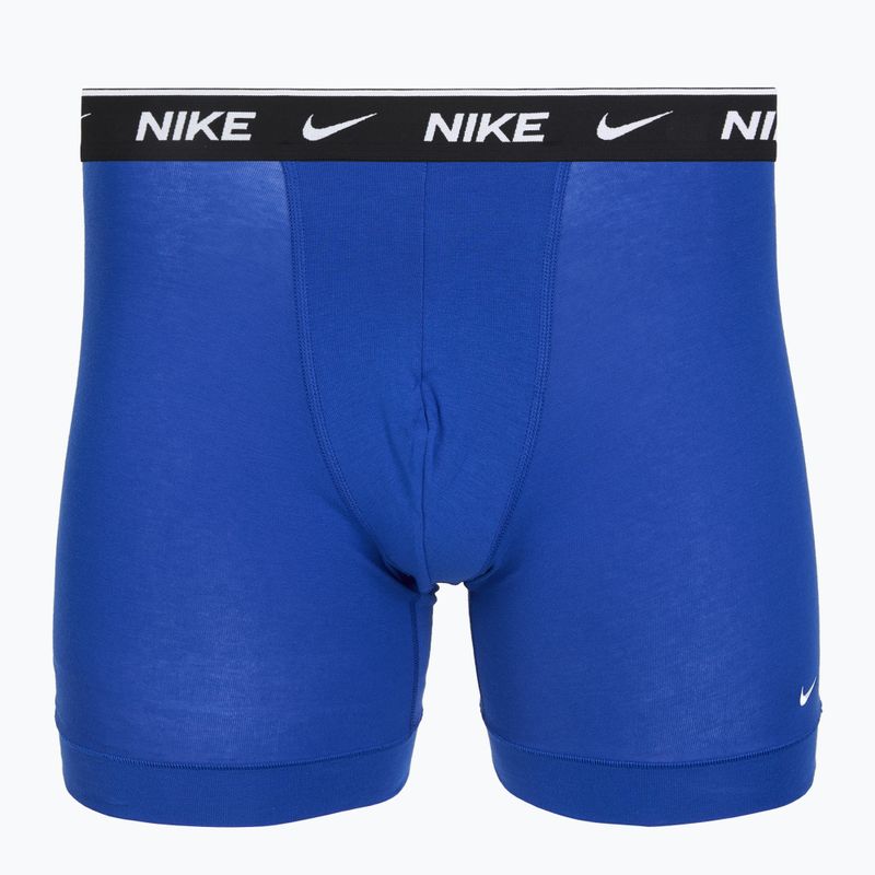 Boxeri pentru bărbați Nike Cotton Stretch Boxer Brief black/blue/navy 2