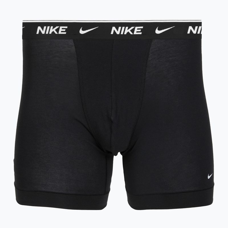 Boxeri pentru bărbați Nike Cotton Stretch Boxer Brief black/blue/navy 4