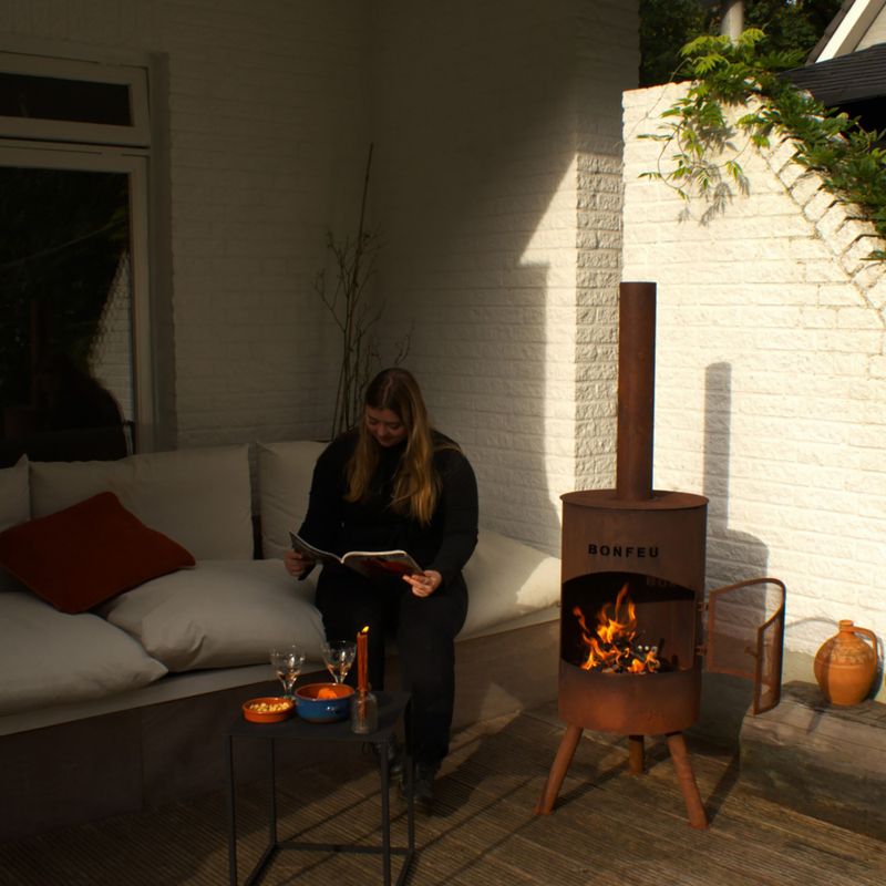 Șemineu de grădină BonFeu BonTon corten 3