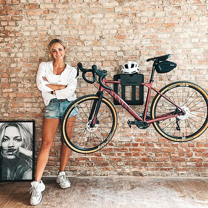 Suport de bicicletă pentru perete STASDOCK Bike Hanger happy black 5