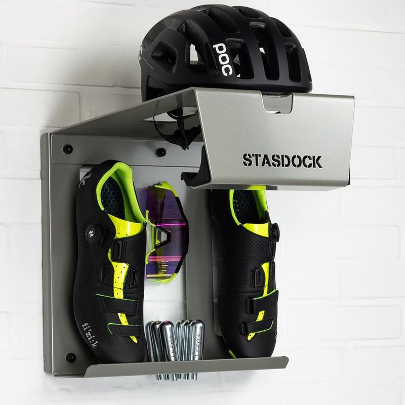 Suport de bicicletă pentru perete STASDOCK Bike Hanger deep silver 2