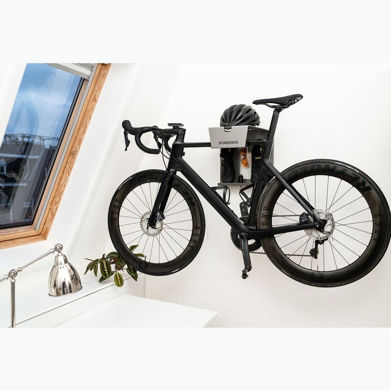 Suport de bicicletă pentru perete STASDOCK Bike Hanger deep silver 4
