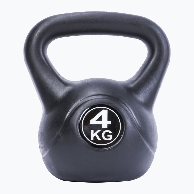 Kettlebell Pure2Improve 4 kg negru P2I202080