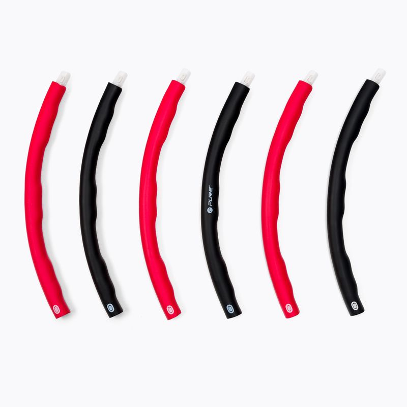 Cerc Hula Hoop pliabil Pure2Improve Fitness Hoop, roșu, 2829 4