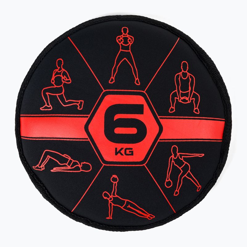 Sac de nisip 6 kg Pure2Improve Sandbell negru și roșu P2I201230 2