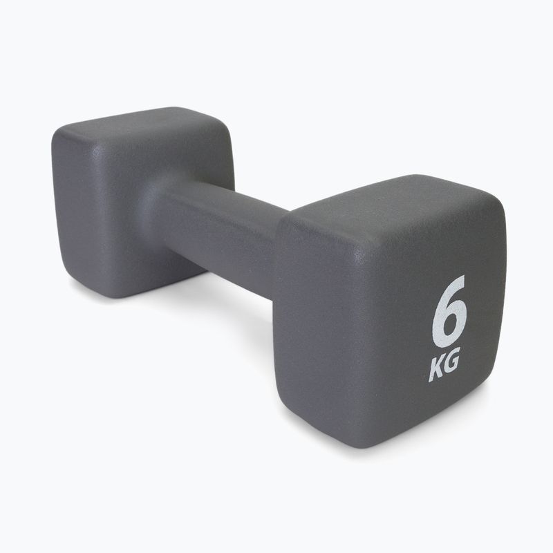 Halteră din neopren Pure2Improve 6 kg gri P2I201440