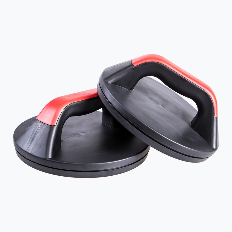 Mânere pentru împingere Pure2Improve Push-up Pro Set roșu-negru P2I202160
