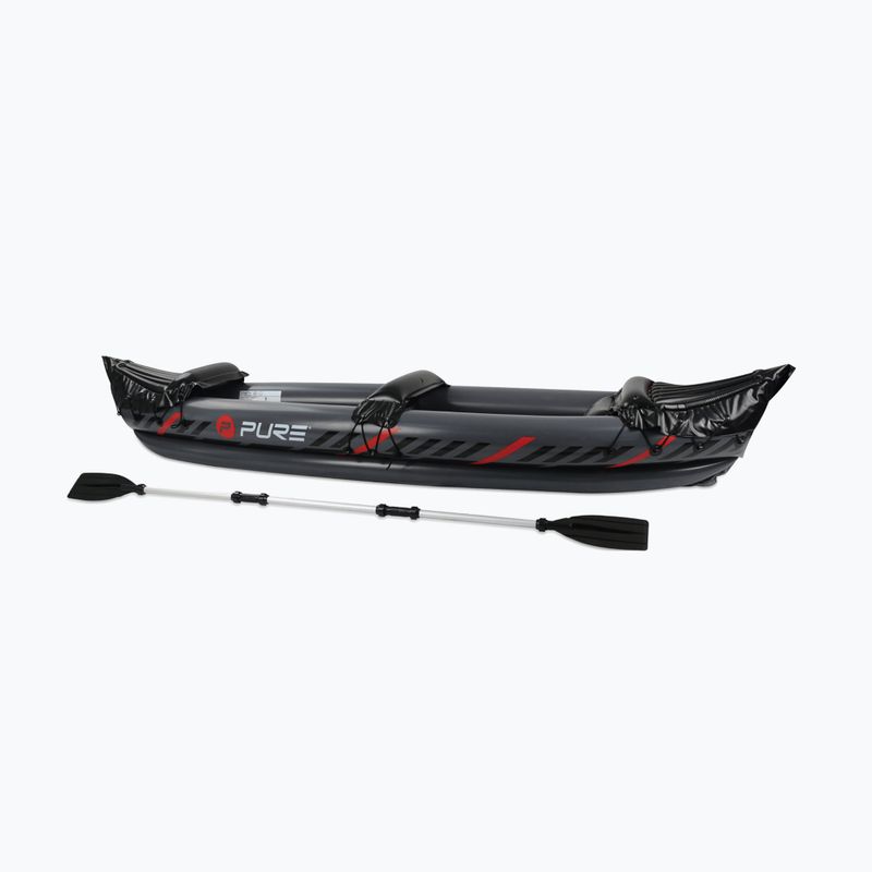 Caiac gonflabil pentru 2 persoane Pure4Fun XPRO Kayak gri P4F150040