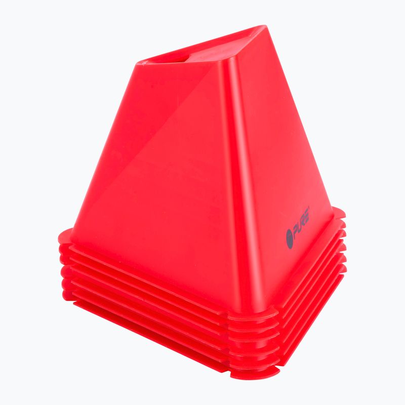 Conuri de antrenament  Pure2Improve Triangle Cones Set 6 szt. red 2