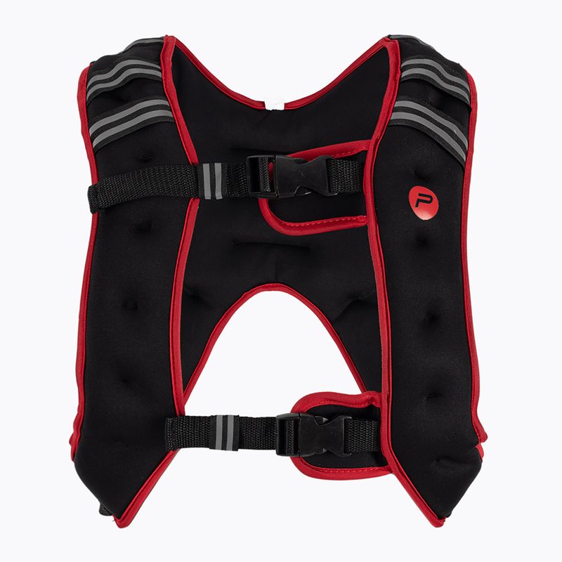 Pure2Improve P2I20202320 Gilet cu greutate 10 kg negru și roșu P2I202320 gilet de antrenament P2I202320