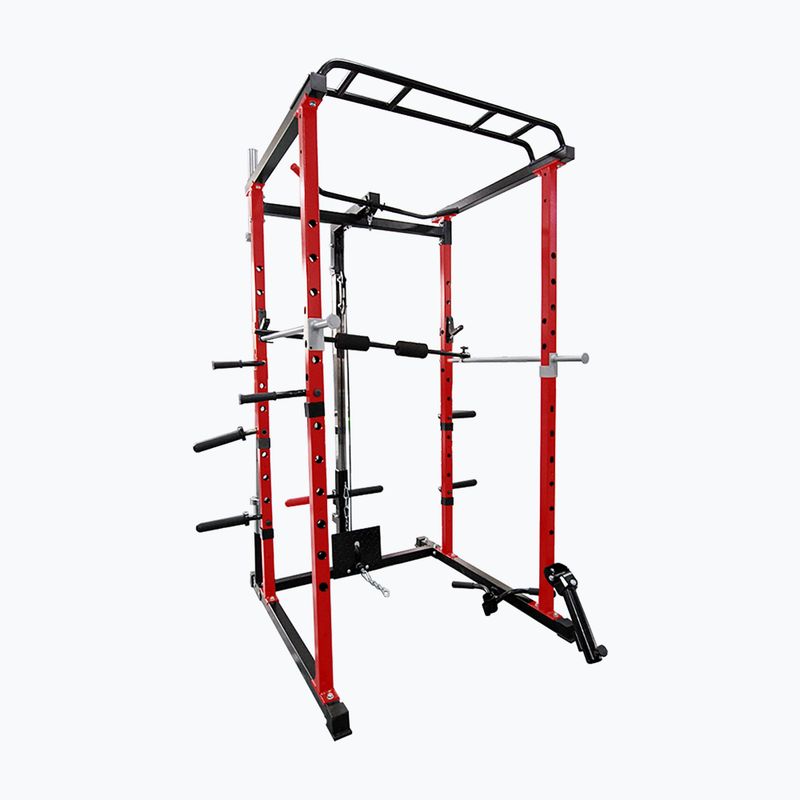 Pure2Improve Powerrack roșu/negru multifuncțional de gimnastică acasă P2I820000 2