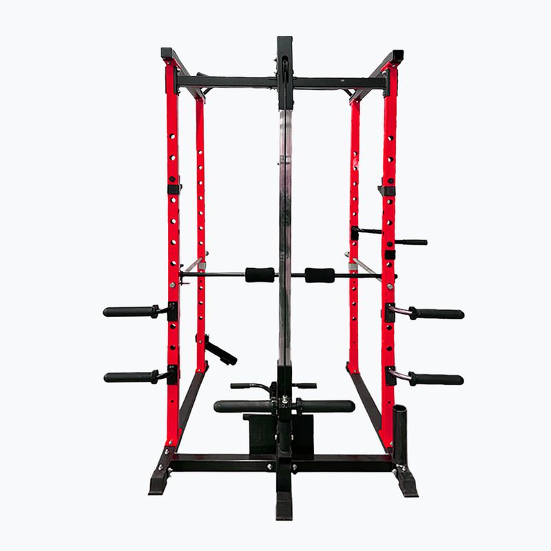 Pure2Improve Powerrack roșu/negru multifuncțional de gimnastică acasă P2I820000 4
