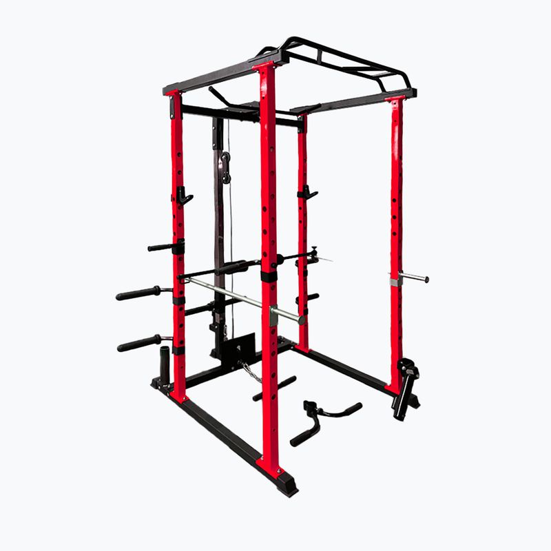 Pure2Improve Powerrack roșu/negru multifuncțional de gimnastică acasă P2I820000 5