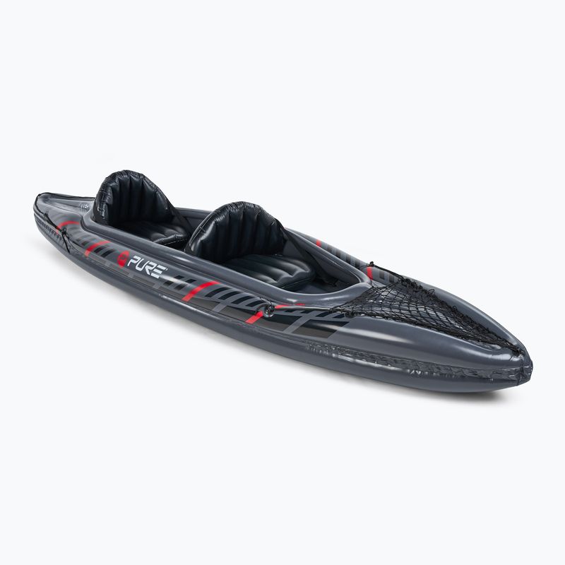 Pure4Fun XPRO Kayak 3.0 Caiac gonflabil de înaltă presiune pentru 2 persoane, gri P4F150130 5