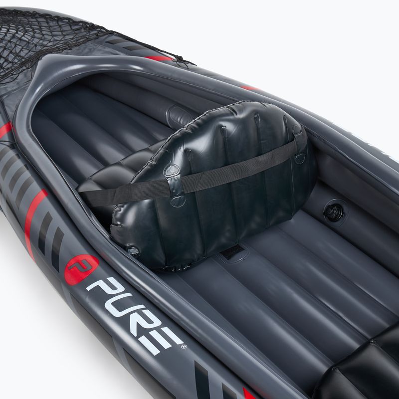 Pure4Fun XPRO Kayak 3.0 Caiac gonflabil de înaltă presiune pentru 2 persoane, gri P4F150130 8