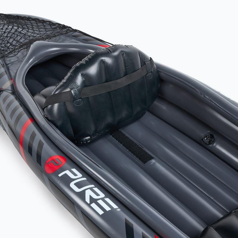 Pure4Fun XPRO Kayak 3.0 Caiac gonflabil de înaltă presiune pentru 2 persoane, gri P4F150130 9