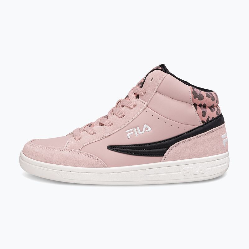 Încălțăminte pentru copii FILA Crew Mid pale mauve/leopard