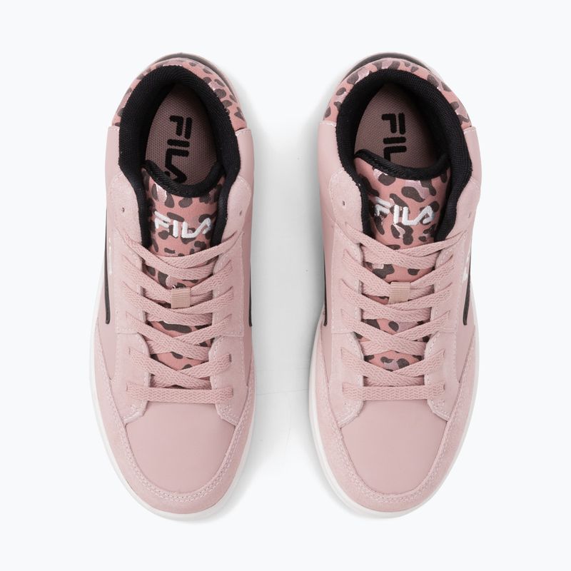 Încălțăminte pentru copii FILA Crew Mid pale mauve/leopard 4