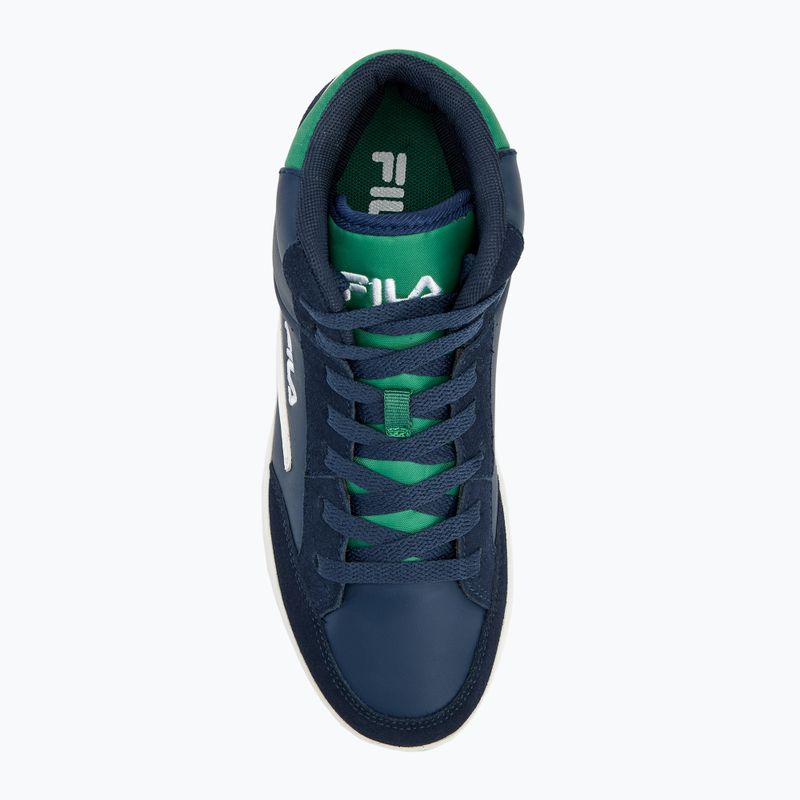 Încălțăminte pentru copii FILA Crew Mid fila navy/verdant green 5