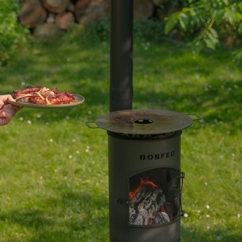 Șemineu de grădină BonFeu Bongiano LP black 2