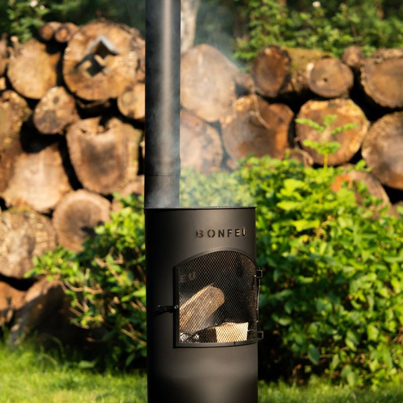 Șemineu de grădină BonFeu Bongiano LP black 3