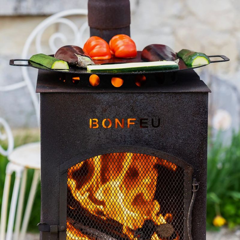 Șemineu de grădină BonFeu BonCarré black 9