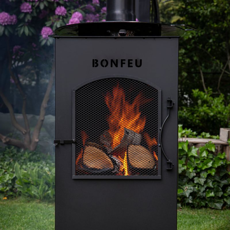 Șemineu de grădină BonFeu BonCarré black 10