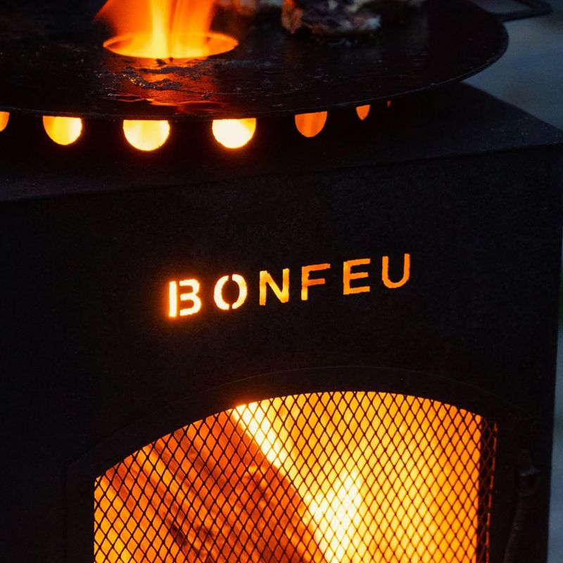 Șemineu de grădină BonFeu BonCarré black 13