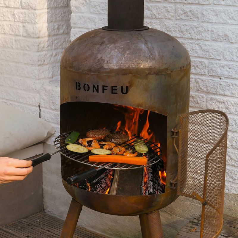 Șemineu de grădină BonFeu BonBono black 11