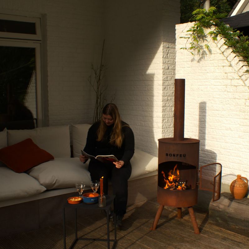 Șemineu de grădină BonFeu BonTon corten 3