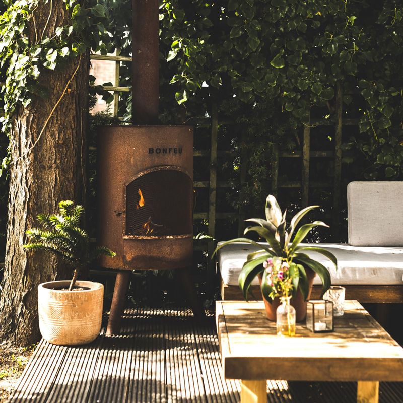 Șemineu de grădină BonFeu BonTon corten 4