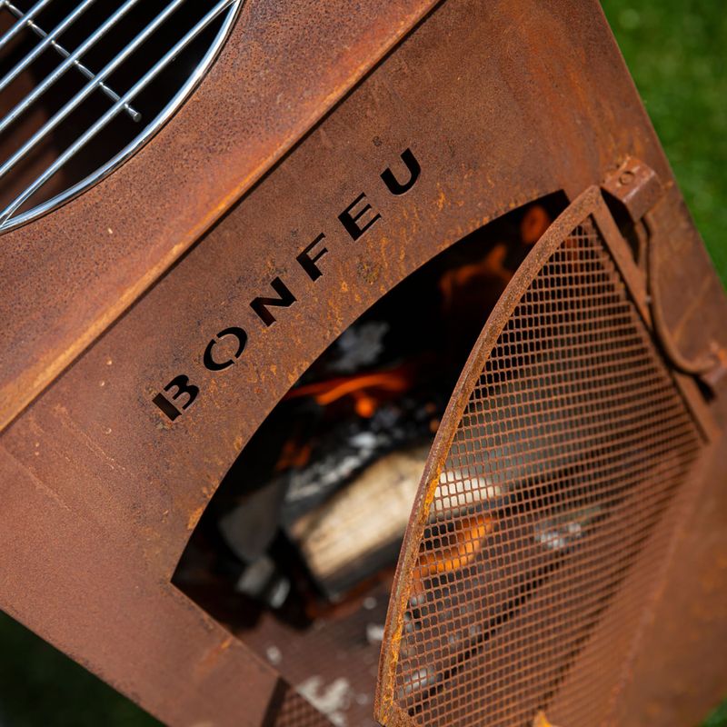 Șemineu de grădină BonFeu BonCarré corten 8