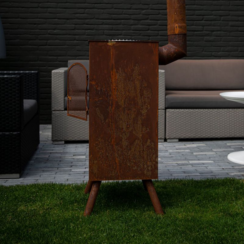 Șemineu de grădină BonFeu BonCarré corten 9