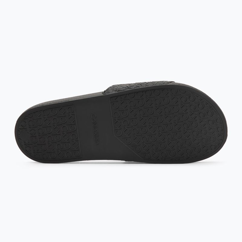 Papuci pentru bărbați Calvin Klein HM0HM01968 Pool Slide Mono Triple Black 4