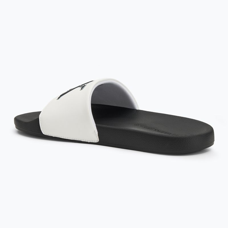 Papuci pentru bărbați Calvin Klein YM0YM01281 Jelly Mono PU Bright White/Black 3