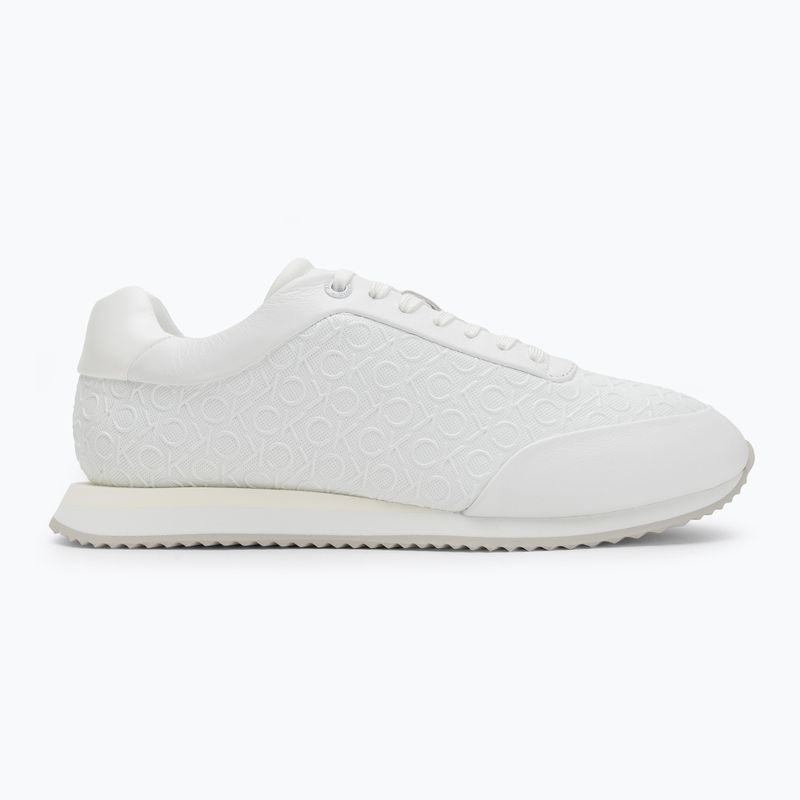 Încălțăminte pentru femei Calvin Klein HW0HW02574 Runner Lace Up Mono Pu Triple Bright White 2
