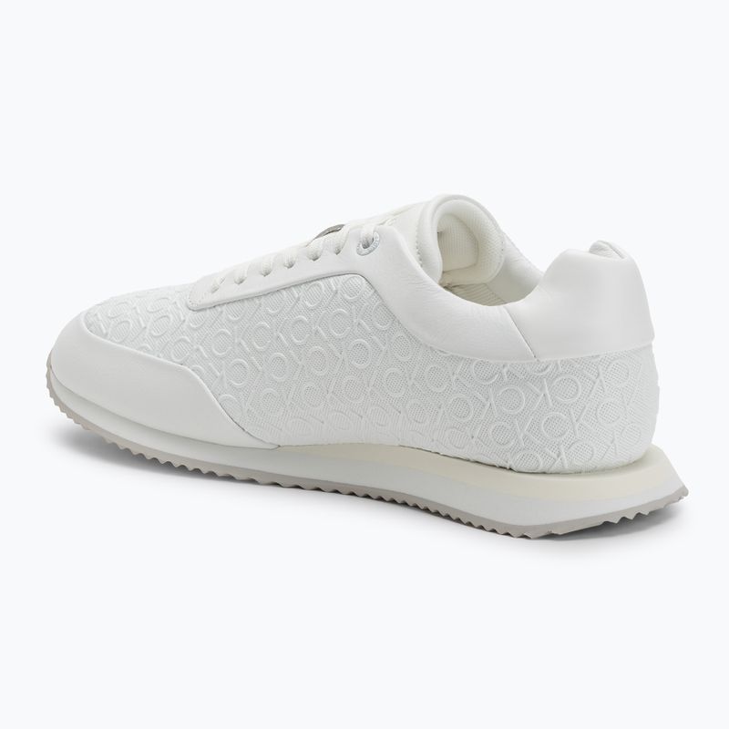 Încălțăminte pentru femei Calvin Klein HW0HW02574 Runner Lace Up Mono Pu Triple Bright White 3