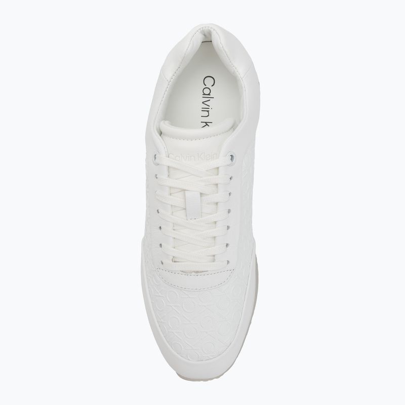 Încălțăminte pentru femei Calvin Klein HW0HW02574 Runner Lace Up Mono Pu Triple Bright White 5