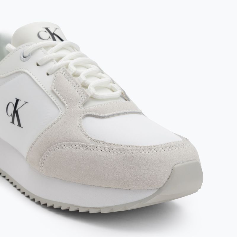 Încălțăminte pentru femei Calvin Klein YW0YW01644 Runner Laceup Sock Mg Nylon Mix Bright White/Black 7