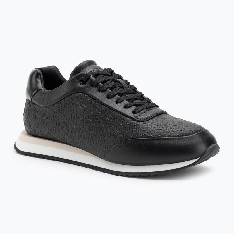 Încălțăminte pentru femei Calvin Klein HW0HW02574 Runner Lace Up Mono Pu Triple Bright White