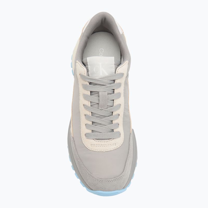 Încălțăminte pentru femei Calvin Klein YW0YW01852 Hike Runner Mg Nylon Mix formal gray/eggsshell creamy/white 5