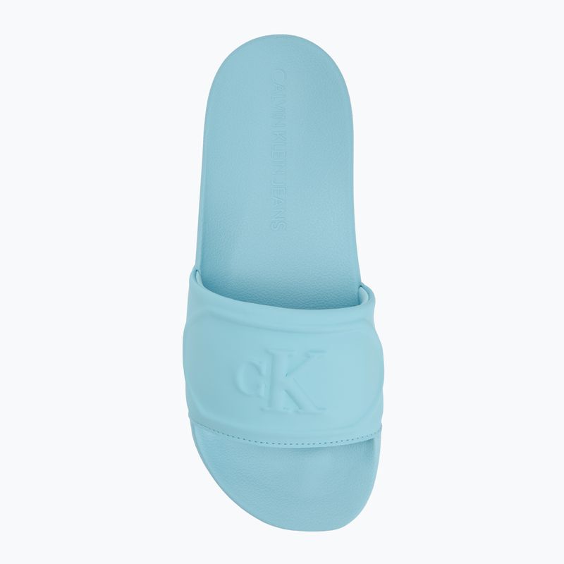 Papuci pentru femei Calvin Klein YW0YW01879 Pu Hf Mg blue danube 5