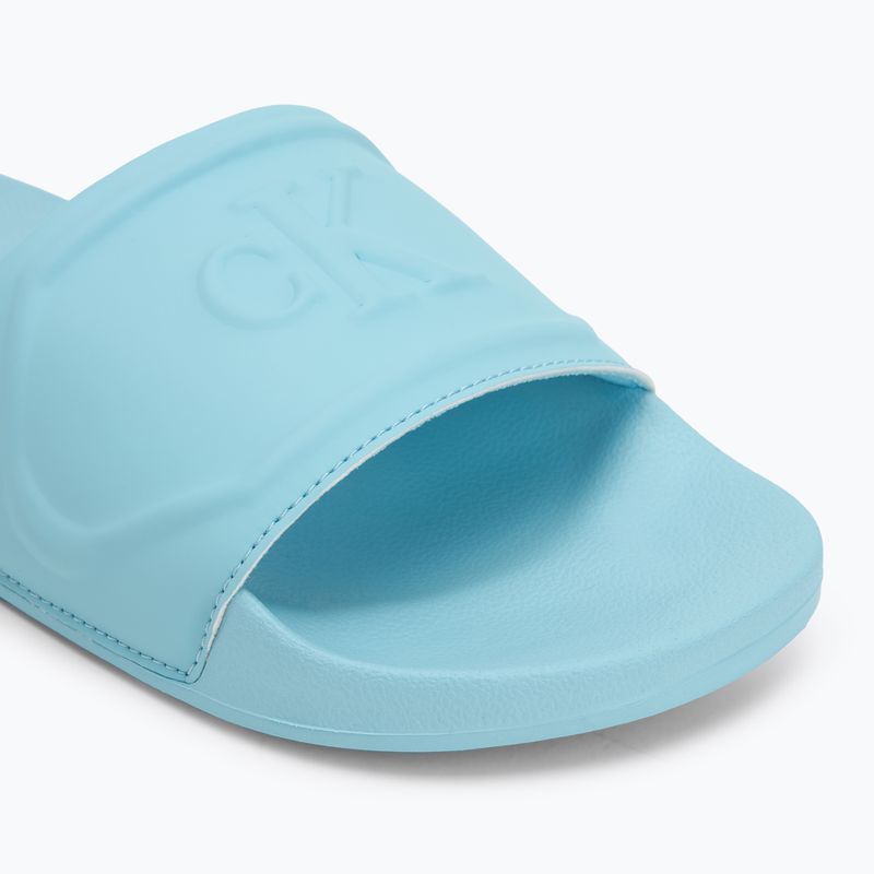 Papuci pentru femei Calvin Klein YW0YW01879 Pu Hf Mg blue danube 7