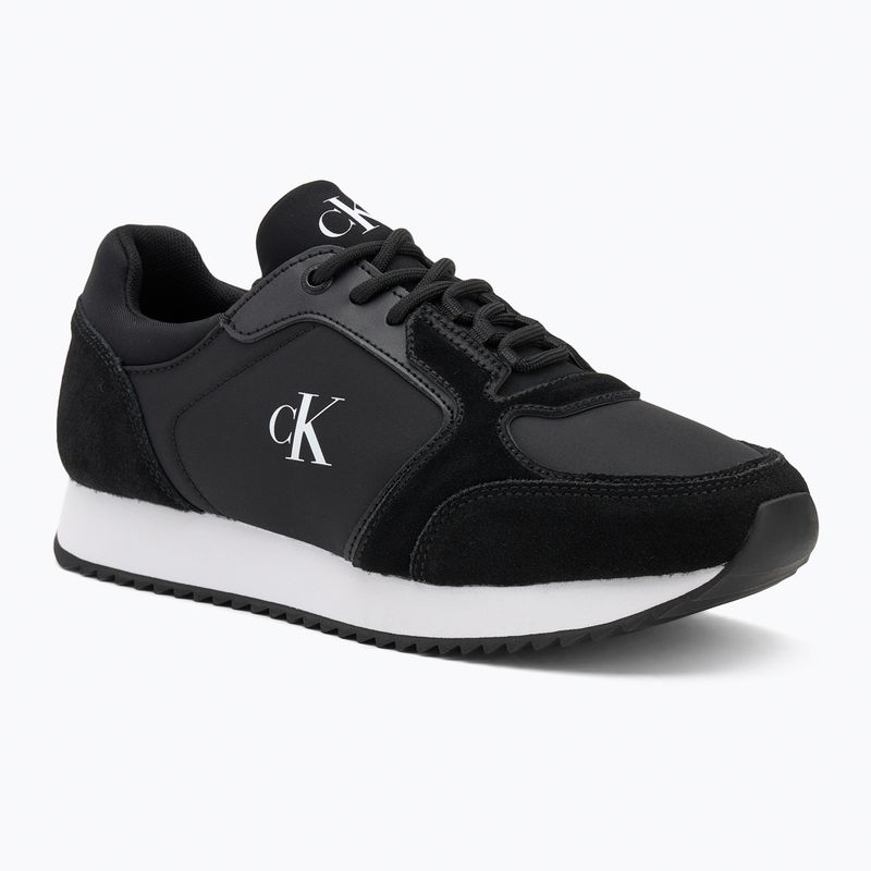 Încălțăminte pentru femei Calvin Klein YW0YW01644 Runner Laceup Sock Mg Nylon Mix black